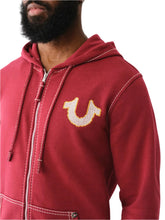 Load image into Gallery viewer, TRUE RELIGION BIG T CROSS STICH ZIP UP