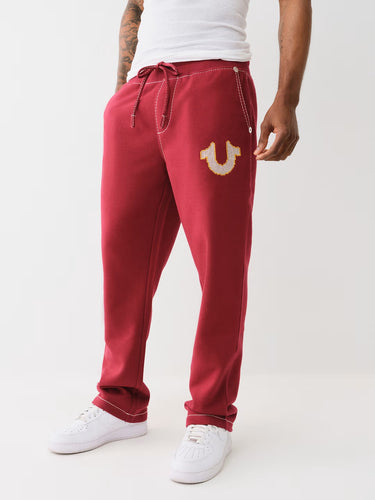 TRUE RELIGION BIG T CROSS STICH SWEATPANTS