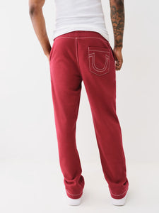 TRUE RELIGION BIG T CROSS STICH SWEATPANTS