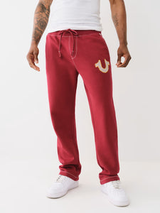 TRUE RELIGION BIG T CROSS STICH SWEATPANTS