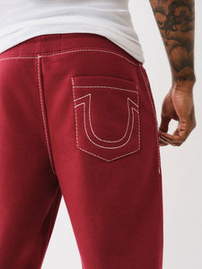 TRUE RELIGION BIG T CROSS STICH SWEATPANTS