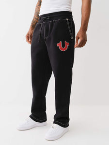 TRUE RELIGION BIG CROSS STICH SWEATPANTS