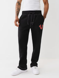 TRUE RELIGION BIG CROSS STICH SWEATPANTS