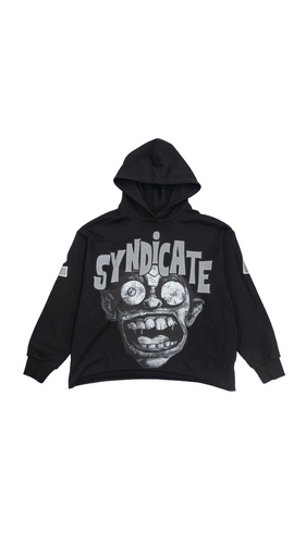 SYNDICATE FEAR NO EVIL CROPPED PULLOVER HOODIE