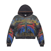 Load image into Gallery viewer, VALE FOREVER DAMNED ZIP UP HOODIE