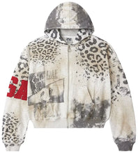 Load image into Gallery viewer, VALE FOREVER CHEETAH ZIPUP HOODIE