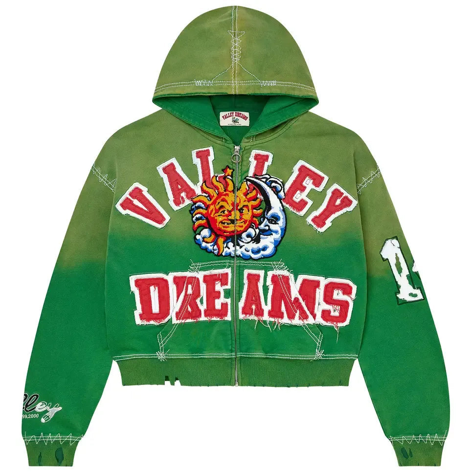 VALE FOREVER SUNNY ZIP UP HOODIE – BLUE CITY NYC