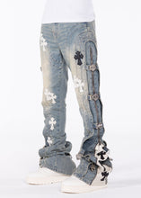 Load image into Gallery viewer, GUAPI VINTAGE BLUE CROSS BUCKLE DENIM