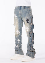 Load image into Gallery viewer, GUAPI VINTAGE BLUE CROSS BUCKLE DENIM