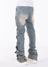 Load image into Gallery viewer, GUAPI VINTAGE BLUE CROSS BUCKLE DENIM