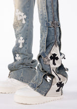 Load image into Gallery viewer, GUAPI VINTAGE BLUE CROSS BUCKLE DENIM