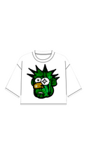 Load image into Gallery viewer, SYNDICATE BARBED LONG CROPED CREWNECK T.SHIRT