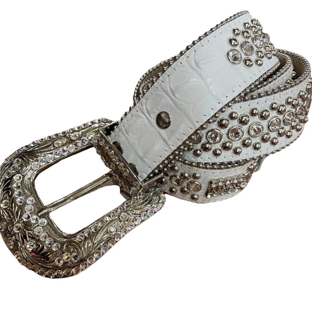 Bbsimon Amazon Bb Simon Belt BB Simon Swarovski Crystal Red