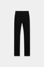 Load image into Gallery viewer, RTA BRYANT BLACK CROSS PATCHES JEANS