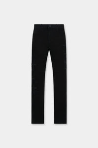 RTA BRYANT BLACK CROSS PATCHES JEANS