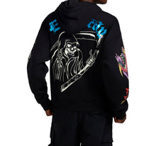 Load image into Gallery viewer, ED HARDY SKULLS RHINESTONE PULL OVER MENS HOODIE