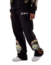Load image into Gallery viewer, ED HARDY DRAGON SKULLS RHINESTONE ZIP MENS SWEATPANT