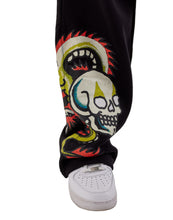 Load image into Gallery viewer, ED HARDY DRAGON SKULLS RHINESTONE ZIP MENS SWEATPANT