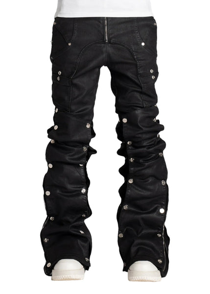 パンツ Guapi Obsidian Black Waxed Premium denim guapi-obsidian-black-waxed-