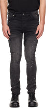 Load image into Gallery viewer, KSUBI VAN WINKLE ONYX BLACK PAINTED JEANS