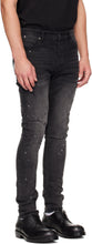 Load image into Gallery viewer, KSUBI VAN WINKLE ONYX BLACK PAINTED JEANS