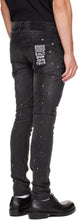Load image into Gallery viewer, KSUBI VAN WINKLE ONYX BLACK PAINTED JEANS