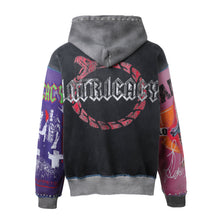 Load image into Gallery viewer, LOST INTRICACY SPLIT WORLD ZIP UP HOODIE