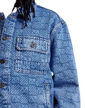 Load image into Gallery viewer, L/AB OFF-WHITE ALL OVER PRINT DENIM JACKET