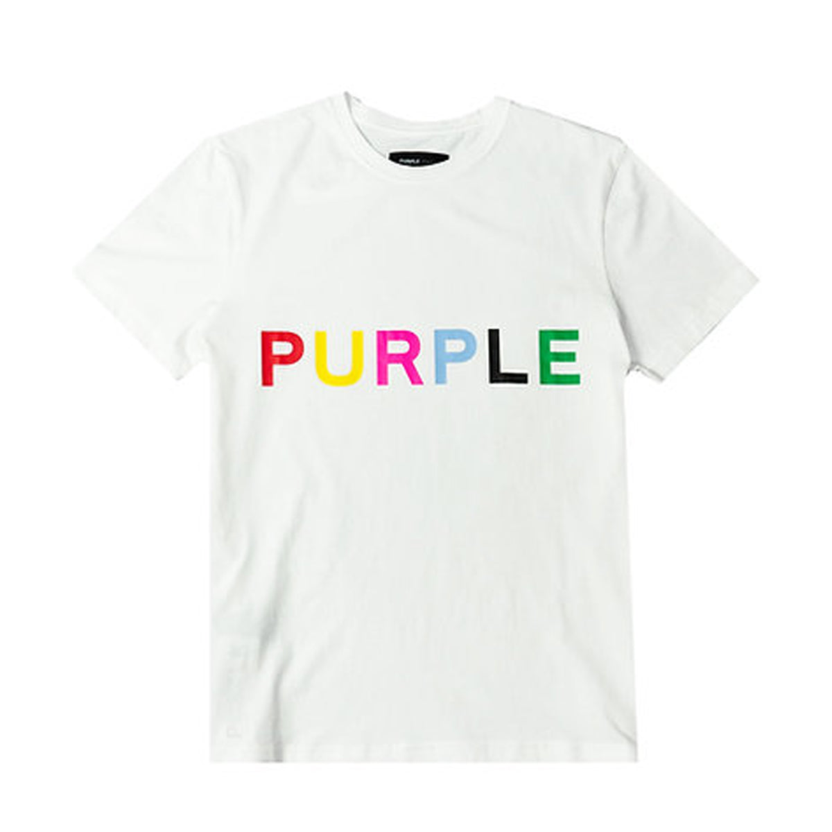 PURPLE BRAND COLOURS WORDMARK TEE – BLUE CITY NYC