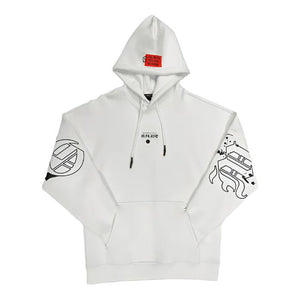 ROBERTO VINO MILANO PAINT PULL OVER HOODIE