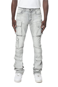 SMOKE RISE UTILITY MULTI CARGO JEANS