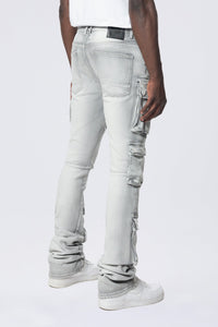 SMOKE RISE UTILITY MULTI CARGO JEANS