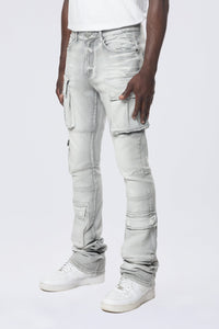 SMOKE RISE UTILITY MULTI CARGO JEANS