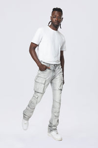 SMOKE RISE UTILITY MULTI CARGO JEANS