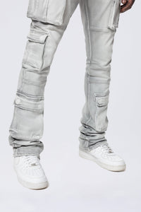 SMOKE RISE UTILITY MULTI CARGO JEANS