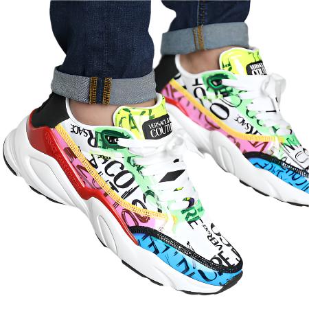 VERSACE JEANS COUTURE SNEAKERS – BLUE CITY NYC